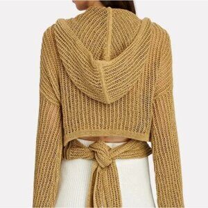 Cult gaia tan open knit sweater